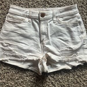 SO White Distressed Denim Jean Shorts